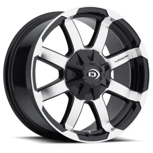 Vision Wheel Off-Road – 413 VALOR – Black – 15″x7.5″ -12mm – Summer Wheels – 413-5707GBMF-12